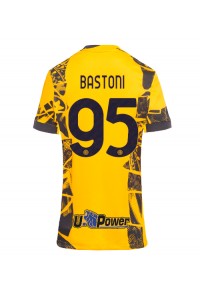 Inter Milan Alessandro Bastoni #95 Fotballdrakt Tredje Klær Dame 2024-25 Korte ermer